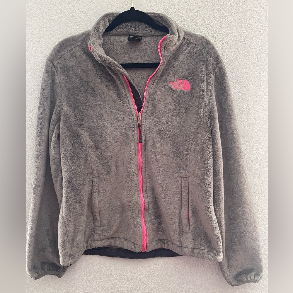 Women’s Fleece The North Face Zip-Up. Size Large